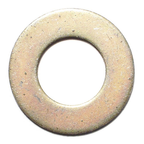 Midwest Fastener Flat Washer, For Screw Size 5/8" , Steel Zinc Yellow Finish, 8 PK 34192